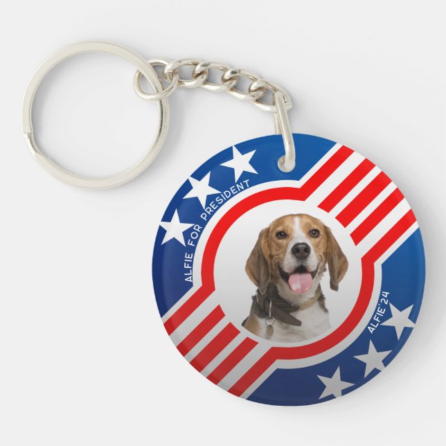 Llavero Mascota para las elecciones presidenciales fotográ (Frente)