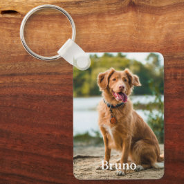 Llavero Mascota personalizado 2 Nombre de foto Keepsake Pe