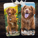 Llavero Mascota Personalizado 2 Nombre Foto Perro Lover<br><div class="desc">¡Lleva a tu mascota a cualquier lugar donde vayas con esta cadena de fotos del mascota personalizado! ¡Un deber para cada madre perro y papá perro! Mascota personalizado 2 cadena de teclas de nombre fotográfico Perro Lover</div>