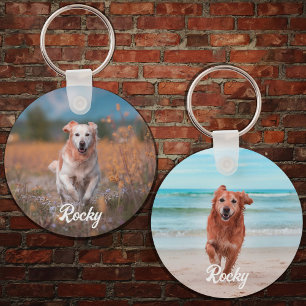 Llavero Mascota personalizado 2 plantilla de fotografía pe