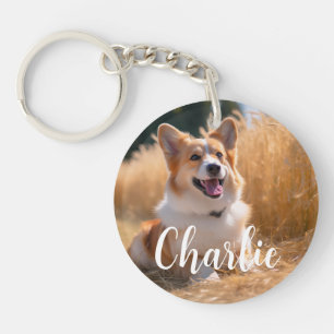 Llavero Mascota personalizado Foto con nombre