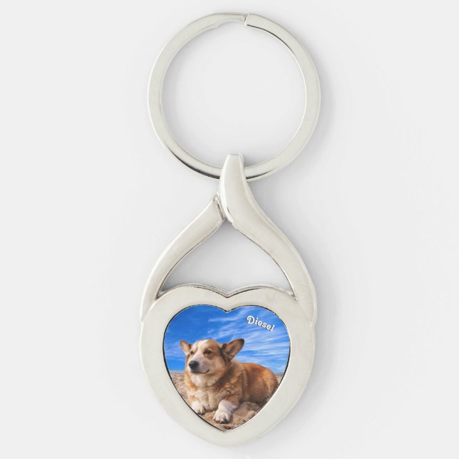 Llavero Mascota personalizado foto Keepsake Perro Lover (Anverso)