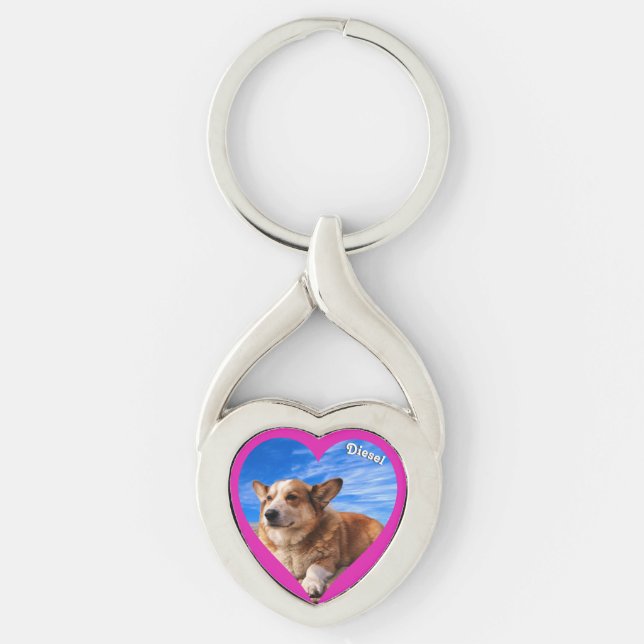 Llavero Mascota personalizado foto Keepsake Perro Lover (Anverso)