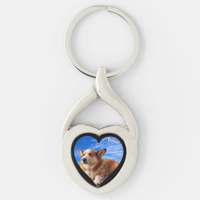 Llavero Mascota personalizado foto Keepsake Perro Lover (Anverso)
