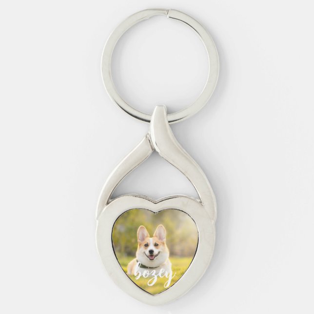 Llavero Mascota personalizado Foto Keepsake Perro Lover Ke (Anverso)