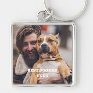 Llavero Mascota personalizado foto mejor papá perro de tod