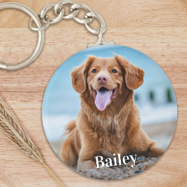 Llavero Mascota personalizado foto perro amante de la foto
