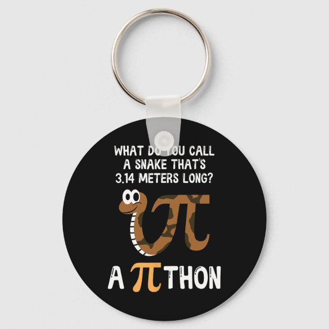 Llavero Mascota Snake Math Pi Day Python (Anverso)