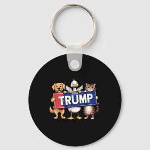 Llavero Mascotas de perro de pato para Trump
