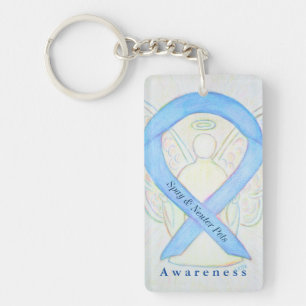 Llavero Mascotas Spay y Neuter Angel Awareness Ribbon Keyc