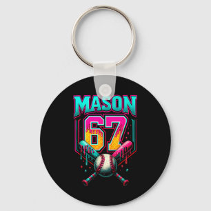 Llavero Mason 67 Helado Divertido Goteo Béisbol Helado D
