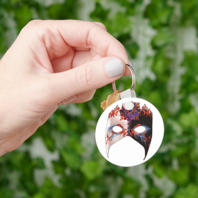 Llavero Masque veneciana: Joya del Carnaval (Mano)