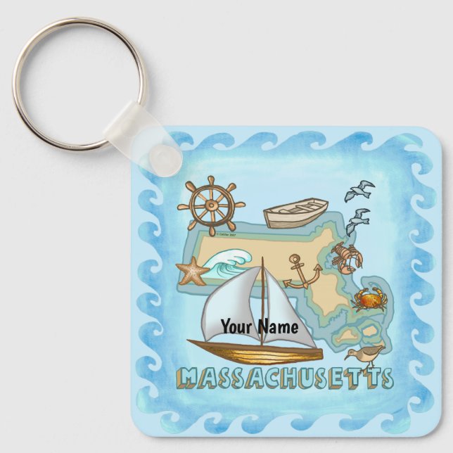 Llavero Massachusetts (Anverso)