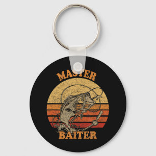 Llavero Master Baiter Vintage Bass Fishing Funny Camping T