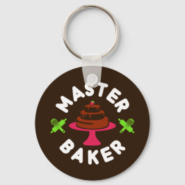 Llavero Master Baker Pastel de chocolate mínimo