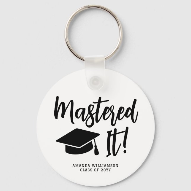 Llavero Máster personalizado de graduación (Anverso)