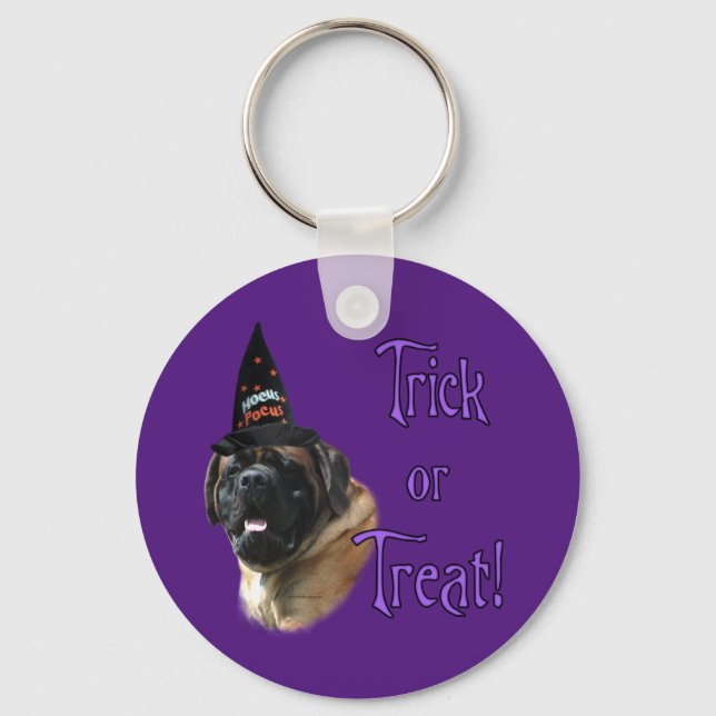 Llavero Mastiff (albaricoque) Trick (Anverso)