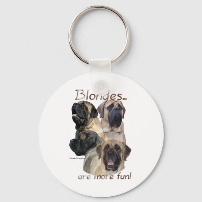 Llavero Mastiff Blondes Keychain (Anverso)