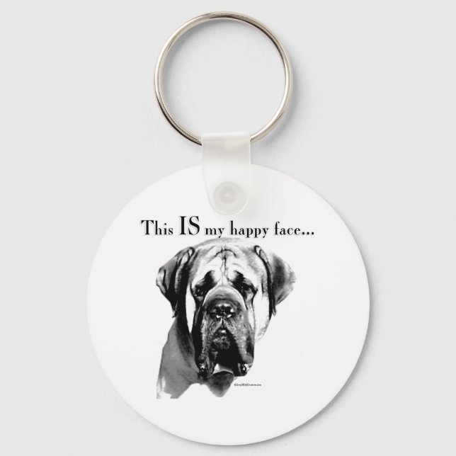 Llavero Mastiff Happy Face (Anverso)