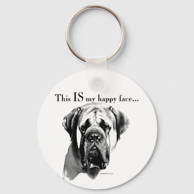 Llavero Mastiff Happy Face (Anverso)