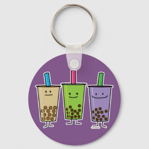 Llavero Matcha boba té leche bebida verde Taro tapioca Jap