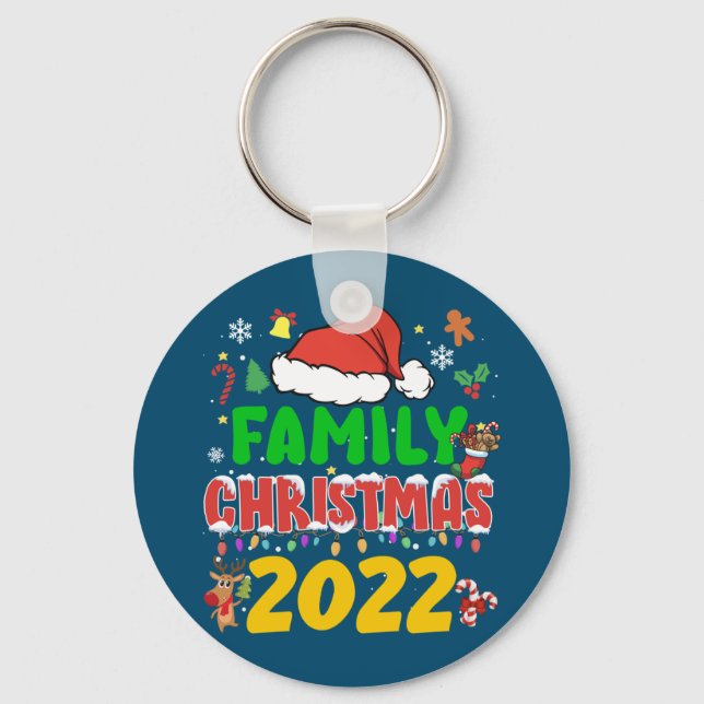 Llavero Matching Family Christmas 2022 Team Santa Elf Squa (Anverso)