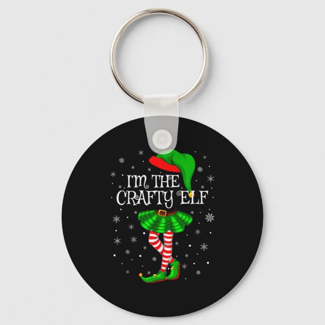 Llavero Matching Family Group I'm The Crafty Elf Christmas (Anverso)