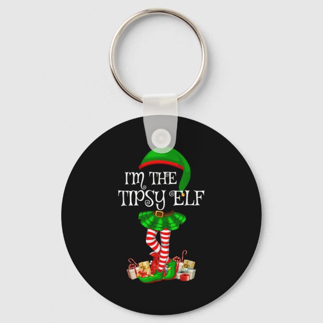 Llavero Matching Family Group I'm The Tipsy Elf Christmas  (Anverso)