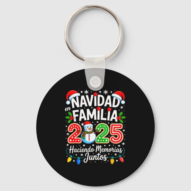 Llavero Matching Family Pajamas Navidad En Familia Christm (Anverso)