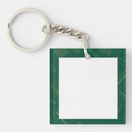 Llavero Matemática verde