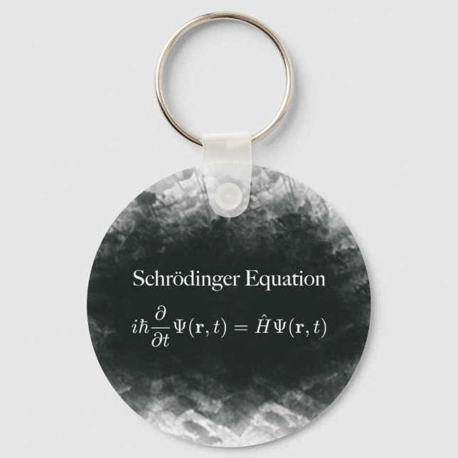 Llavero Matemáticas de ecuación Schrödinger y física cuánt (Anverso)