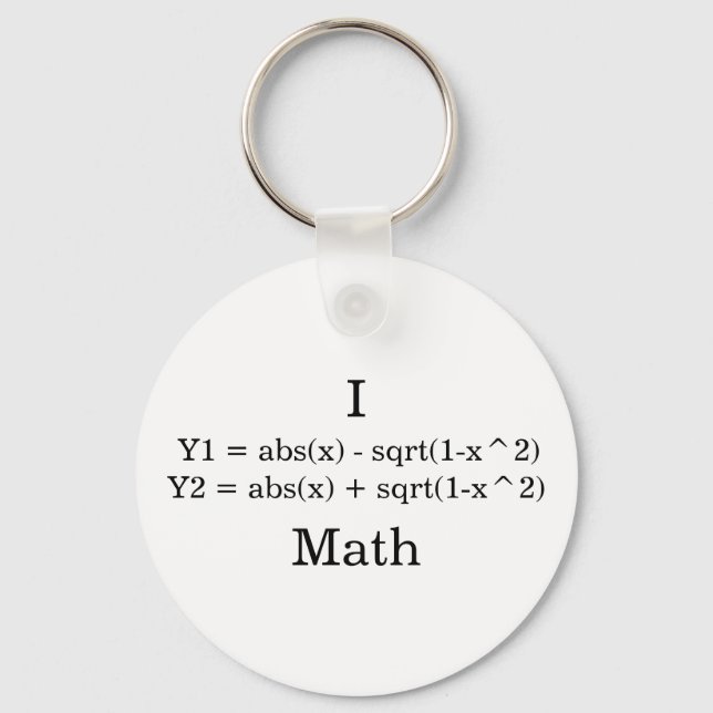 Llavero Matemáticas del corazón (Anverso)