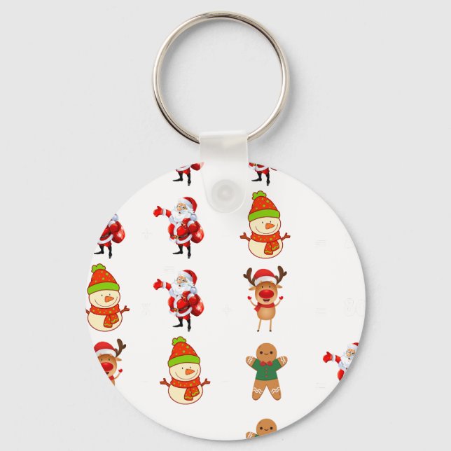 Llavero matemáticas divertidas de navidad (Anverso)