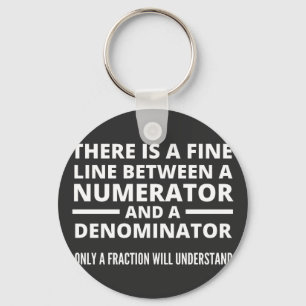 Llavero Matemáticas Divertidas LÍNEA DELGADA NUMERADOR DE