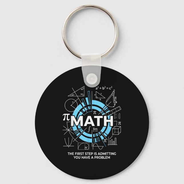 Llavero Matemáticas El Primer Paso Es Admitir Que Tienes U (Anverso)