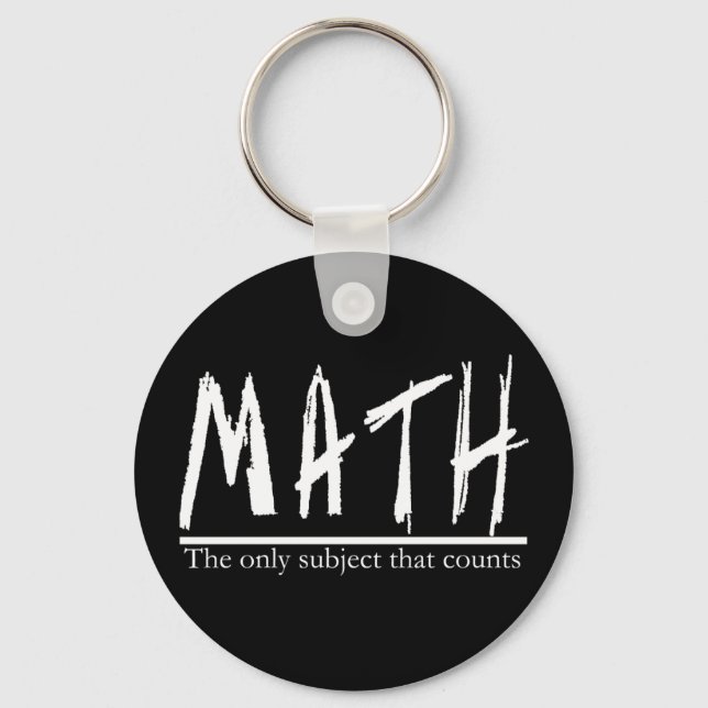 Llavero Matemáticas. El único tema que cuenta. Chiste Math (Anverso)