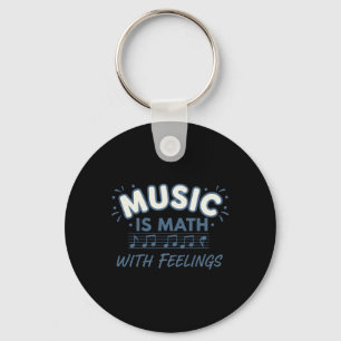 Llavero Matemáticas musicales con sentimientos cita de pro