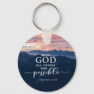 Llavero Mateo 19:26 Con Dios todas las cosas son posibles