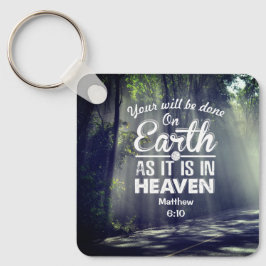 Llavero Mateo 6:10 En la Tierra tal como está en el Cielo