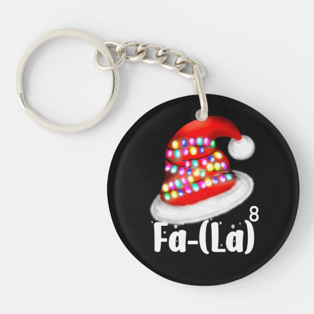 Llavero Math Fa-La, graciosa Gorra de Navidad para amantes (Frente)