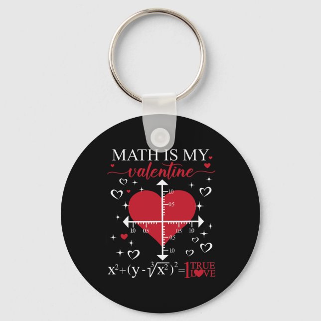 Llavero Math Is My Valentine Geometry Math Teacher Appreci (Anverso)