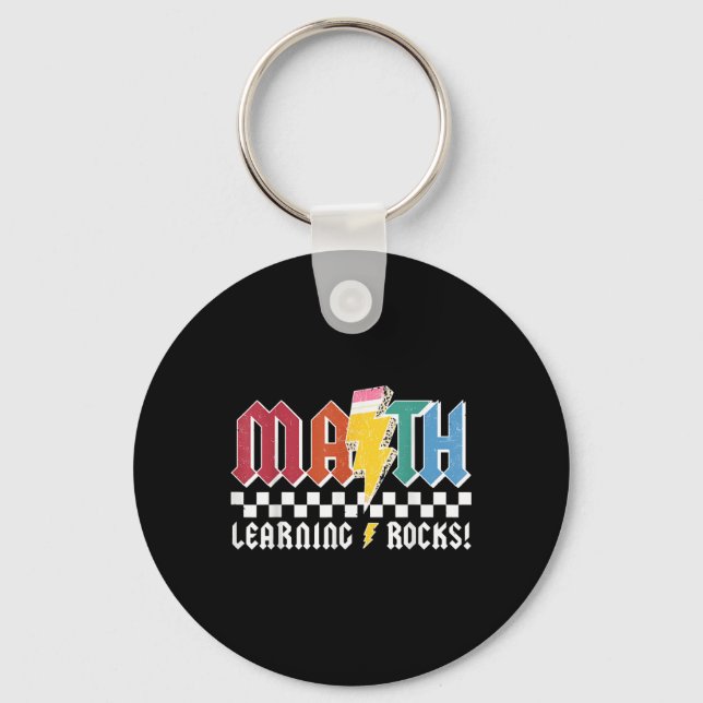 Llavero Math Learning Rocks Abcd Teacher Rock &amp; Roll B (Anverso)