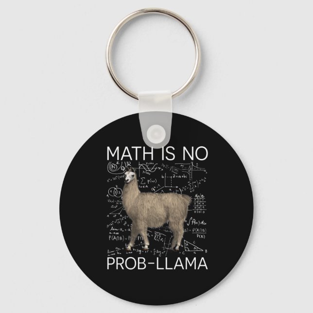 Llavero Math no es Prob-Llama - Math Llama Teacher (Anverso)