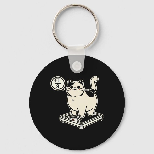 Llavero Math Pun Cat me sobrecrea más de 8 divertidos prof (Anverso)