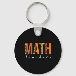 Llavero Math Teacher Leopard Squad Cute Fall otoño gracias