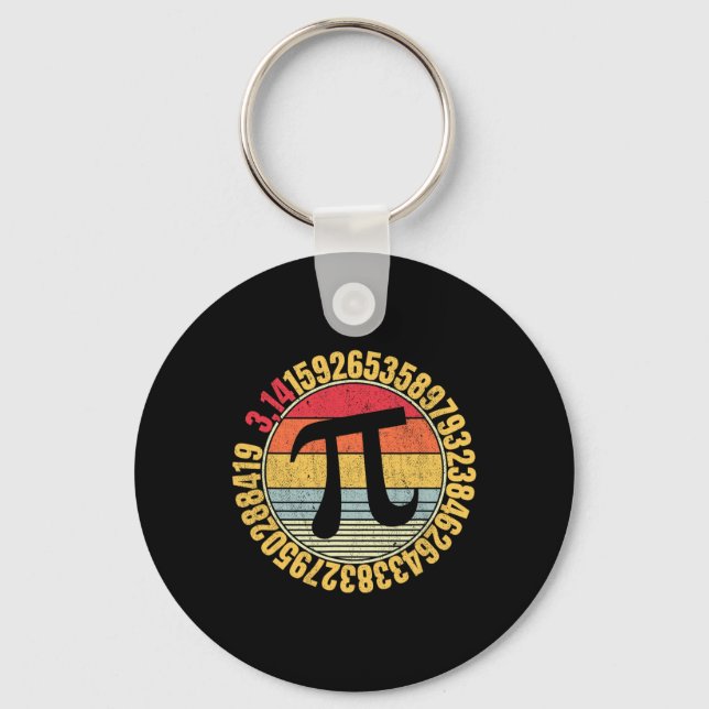Llavero Matleta de símbolos de Nerdy Math Pi (Anverso)