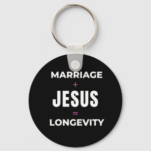 Llavero Matrimonio + Jesús = Longevidad