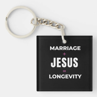 Llavero Matrimonio + Jesús = Longevidad
