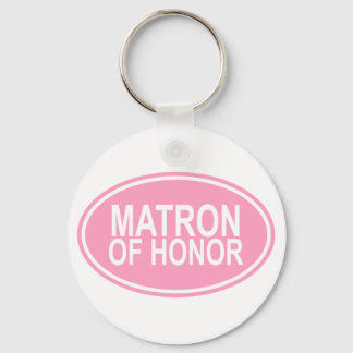 Llavero Matrón de honor Boda Oval Pink