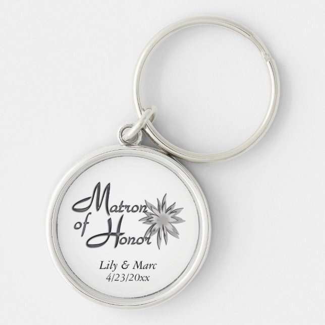 Llavero Matrón de honor personalizado (Frente)